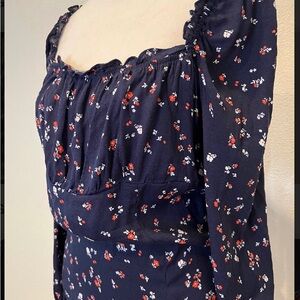 Reformation floral blouse